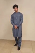 PLAIN KURTA PAJAMA - 1029 - Image 3