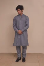 PLAIN KURTA PAJAMA - 1024 - Image 3